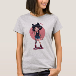 TATOO GIRL COEURS Tシャツ