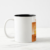 Tatooine Sunset Mug, Men's & Women's mug, camel ツートーンマグカップ (左)