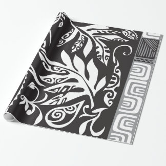 Tatouの光沢のある包装紙、30" x6 ラッピングペーパー