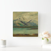 Tatra Mountain Landscape by Ladislav Mednyanszky スクエア壁時計 (ホーム)