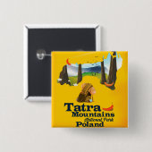 Tatra Mountains National Park，ポーランド 缶バッジ (正面&裏面)
