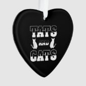 Tats And Cats動物愛好家ギフトTattoo Artist Inki オーナメント (正面)