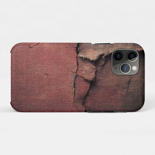 Tattered Canvas Abstract in Rust and Earth Case-Mate iPhoneケース (裏面(横))