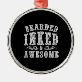 TattooアーティストタトゥーTattooistギフトアイディアTattoo メタルオーナメント (正面)