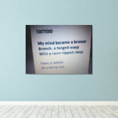 Tattooキャンバス印刷 キャンバスプリント (インサイチュ (ウッドフロア))
