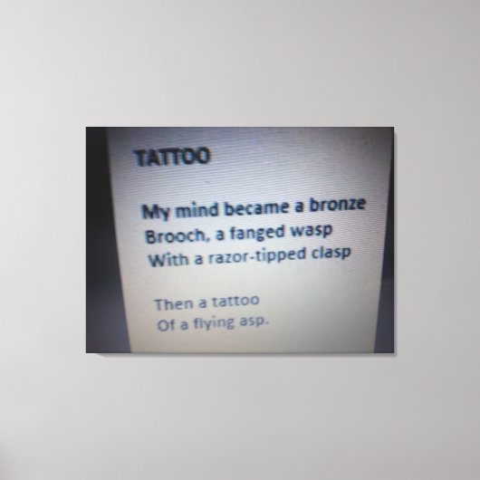 Tattooキャンバス印刷 キャンバスプリント (正面)