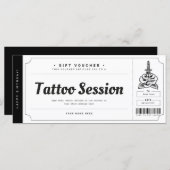 Tattooギフトカードチケット伝票証明書 (正面/裏面)