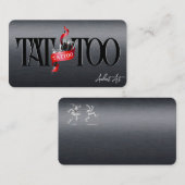 Tattooテンプレートマイティ、3.5インチx 2.5インチビジネスカー 名刺 (正面/裏面)