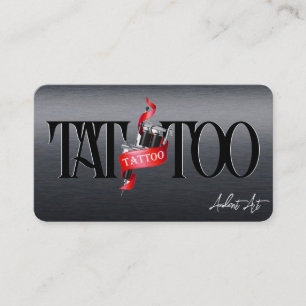 Tattooテンプレートマイティ、3.5インチx 2.5インチビジネスカー 名刺