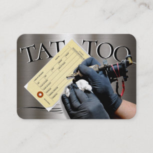 Tattooテンプレートマイティ、3.5インチx 2.5インチビジネスカー 名刺