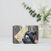 Tattooテンプレートマイティ、3.5インチx 2.5インチビジネスカー 名刺 (スタンド正面)