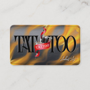 Tattooテンプレートマイティ、3.5インチx 2.5インチビジネスカー 名刺