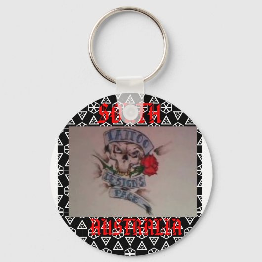 tattooデザインページのキーリング キーホルダー (正面)