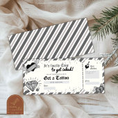 Tattooモノクロギフト券を受け取る