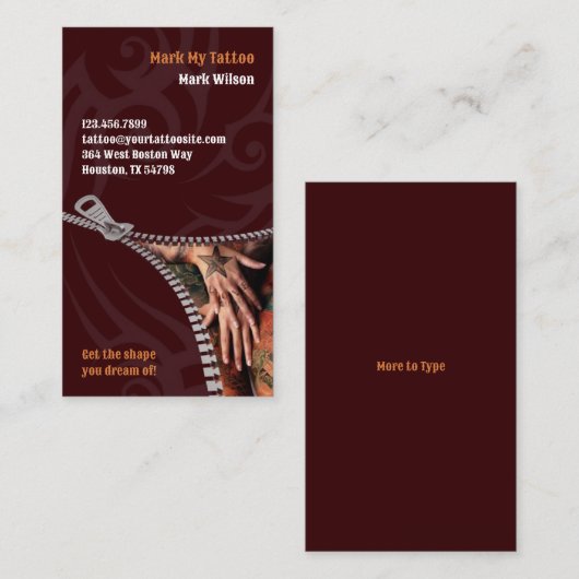 Tattoo名刺 名刺 (正面/裏面)