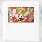 Tattoo幸運な女性 長方形シール (バッグ)