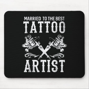 Tattoo結婚したアーティス最高のトの妻または夫に マウスパッド