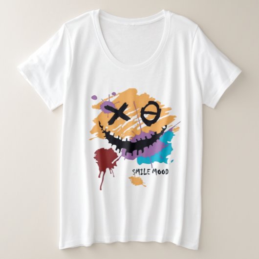(Tattoo)シャツのアートデザイン プラスサイズTシャツ (デザイン正面)