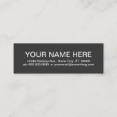 TATTOO (モダン正方形) スキニー名刺 (裏面)