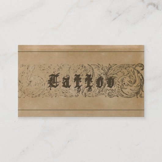 TATTOO – 名刺 (正面)