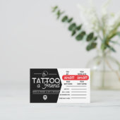 Tattoo 紹介カード テンプレート | Tattoo a Friend  名刺 (スタンド正面)