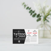 Tattoo 紹介カード テンプレート | Tattoo a Friend 名刺 (スタンド正面)