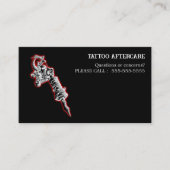 Tattoo Aftercare Instructions 名刺 (正面)