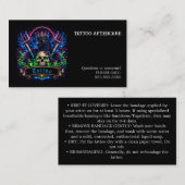 Tattoo Aftercare Instructions 名刺 (正面/裏面)