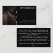 Tattoo Aftercare Instructions 名刺 (正面/裏面)