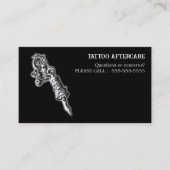 Tattoo Aftercare Instructions 名刺 (正面)