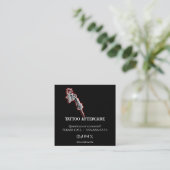 Tattoo Aftercare Instructions Business Card スクエア名刺 (スタンド正面)