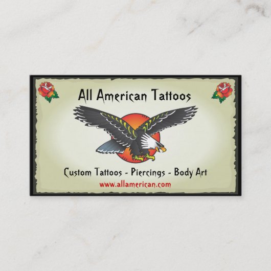 Tattoo American Eagle名刺 名刺 (正面)