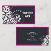 Tattoo Art名刺 – スカル 名刺 (正面/裏面)