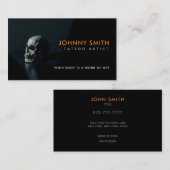 Tattoo Artistのスローガンビジネスカード 名刺 (正面/裏面)