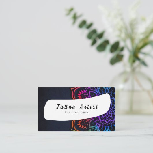 Tattoo Artist名刺 名刺 (スタンド正面)