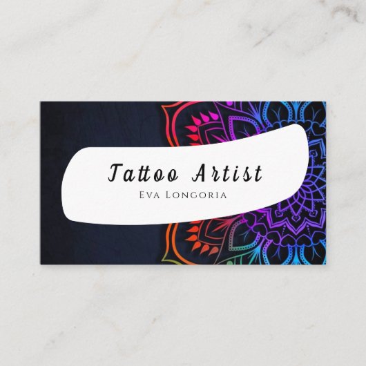 Tattoo Artist名刺 名刺 (正面)