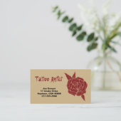 Tattoo Artist名刺 名刺 (スタンド正面)