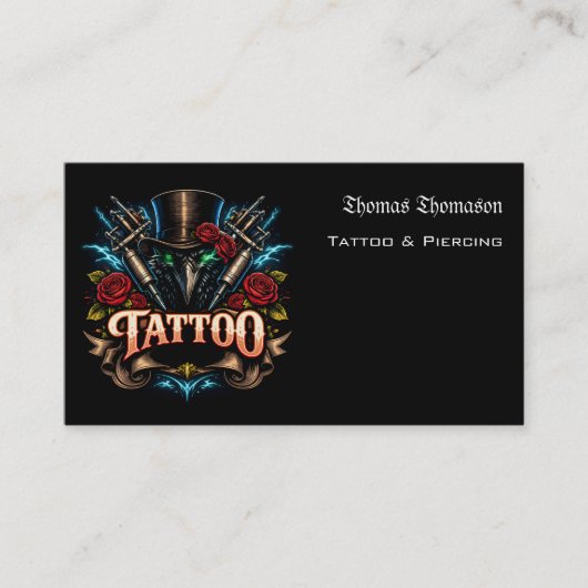 Tattoo artist  名刺 (正面)