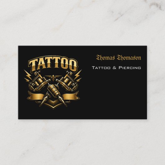 Tattoo artist  名刺 (正面)