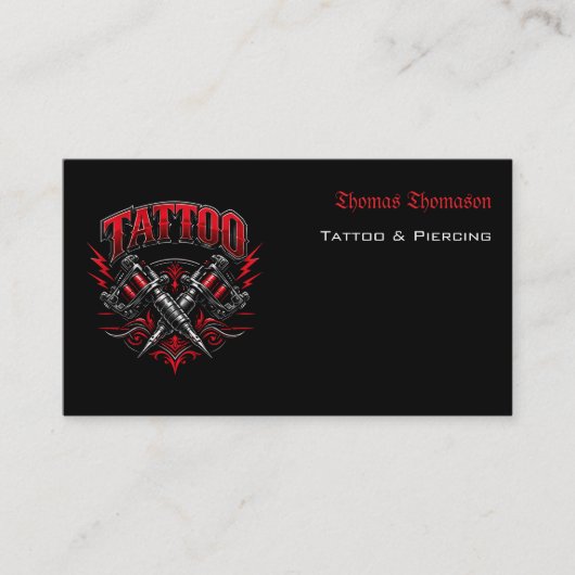 Tattoo artist  名刺 (正面)