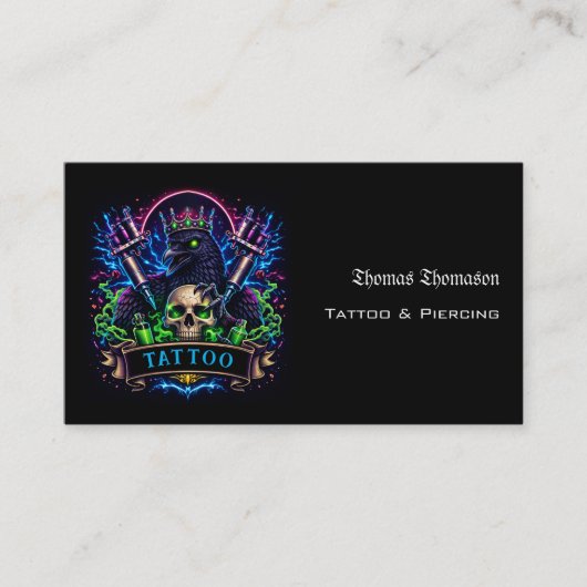 Tattoo artist  名刺 (正面)