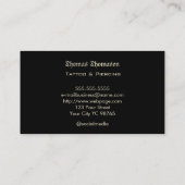 Tattoo artist  名刺 (裏面)