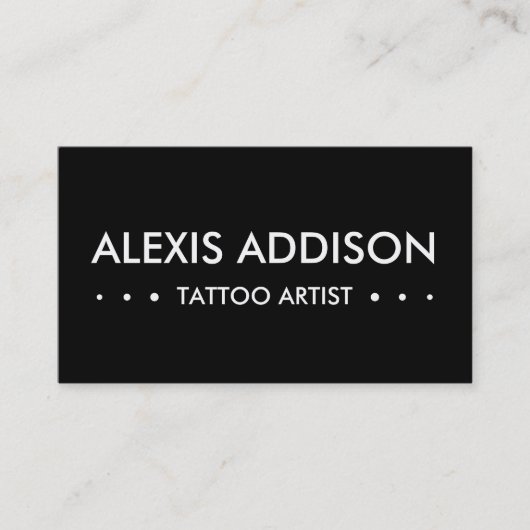 TATTOO ARTIST 3ドット 名刺 (正面)