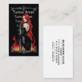 Tattoo Artist Body Art Tatt Shop Parlor Salon 名刺 (正面/裏面)