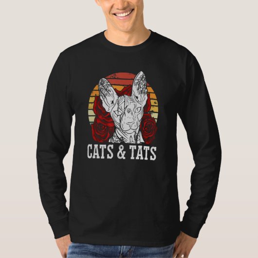 Tattoo Artist Cat Art Tシャツ (正面)
