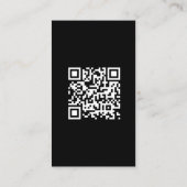 Tattoo Artist InstagramフォトグリッドQRコード 名刺 (裏面)