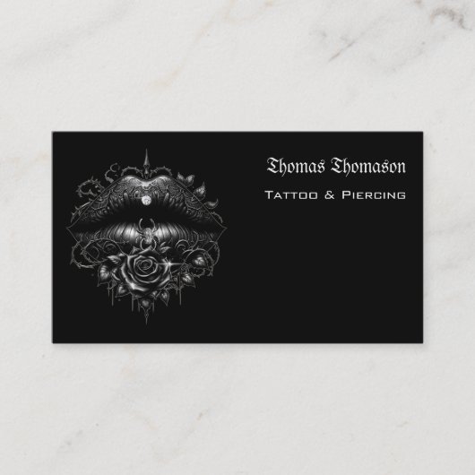 Tattoo artist QR code  名刺 (正面)