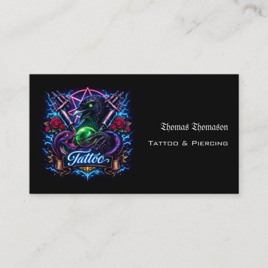 Tattoo artist QR code  名刺 (正面)