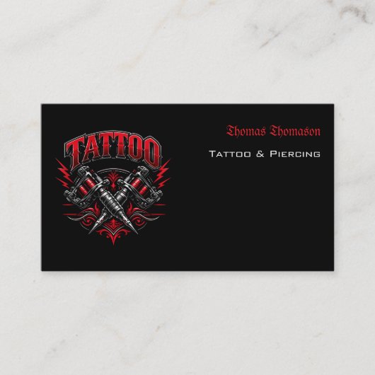 Tattoo artist QR code  名刺 (正面)