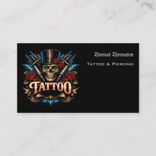 Tattoo artist QR code  名刺 (正面)